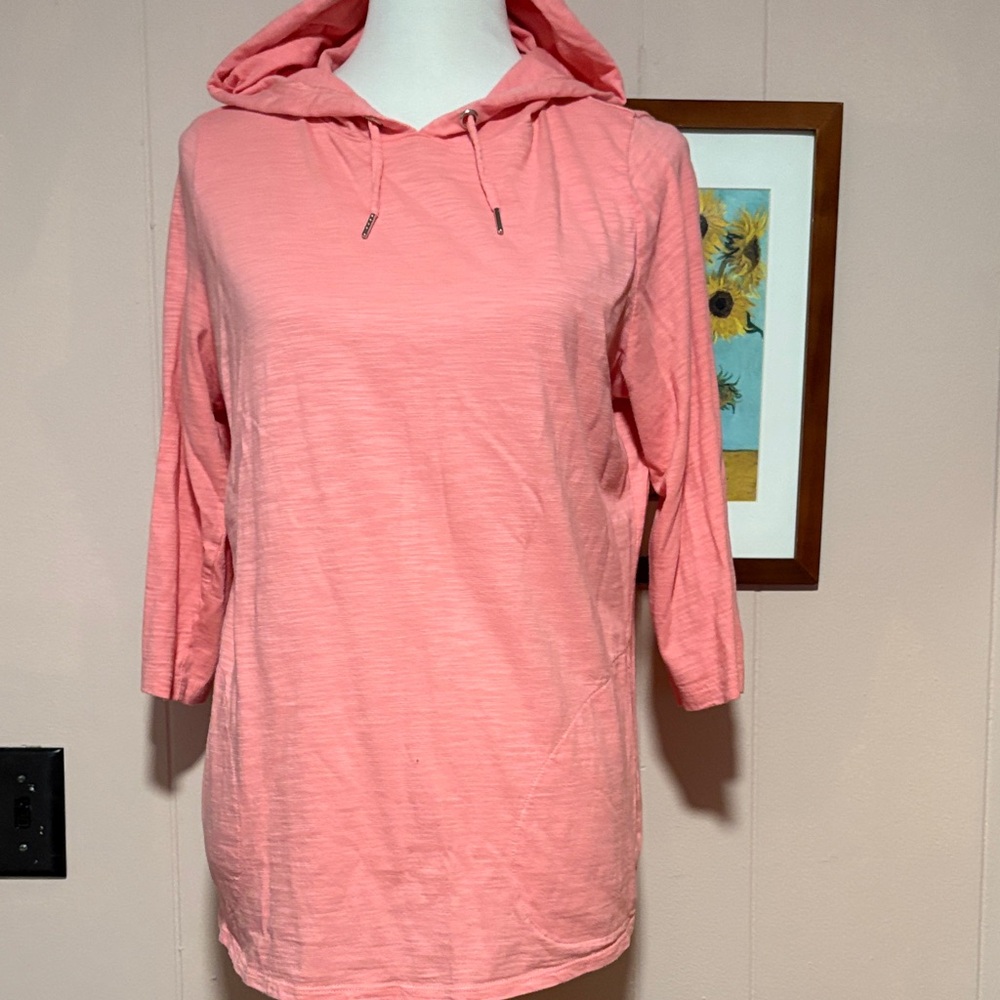 Belle by Kim Gravel Coral Hooded Top